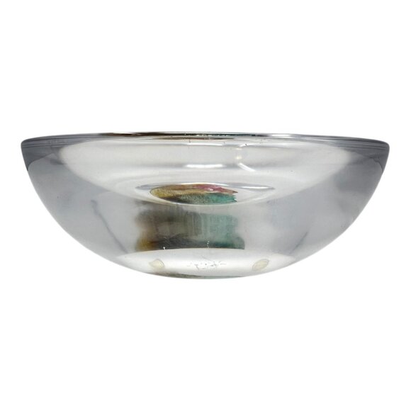 KOSTA BODA Bertil Vallien Face in Bottom Glass Bowl #59280 Signed - Picture 2 of 9